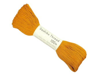 New for 2025 * Amber orange #137 hue Olympus sashiko thread - 100 meter skein