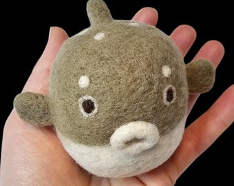Clover Japan Pufferfish Blow fish - felted wool pin cushion