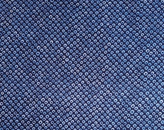Japanese import cotton fabric - Sevenberry Shibori Blues kanoko in navy