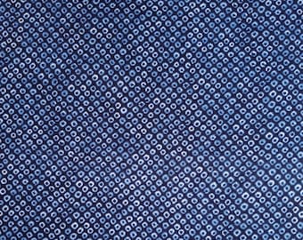 Japanese import new cotton fabric - Sevenberry Shibori Blues kanoko in navy