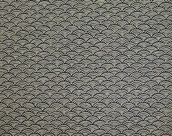 17.90 Eurmeter Japan fabric traditional cotton by the metre 50 cm x 110 cm Seigaiha midi red D1103a
