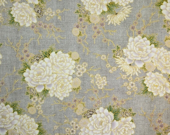 Imperial Collection 17 by Studio RK - White Peony over gray with metallic