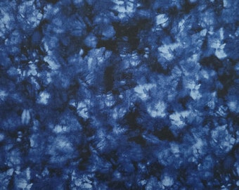 Sevenberry Shibori Blues collection - "hand dyed" pattern in navy