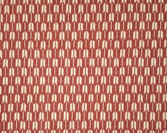 Japanese import new cotton quilting fabric - red-orange arrows