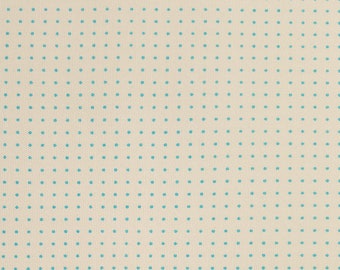 Olympus cream off-white pre-printed wash-away dot grid sashiko fabric - 13 inch remnant
