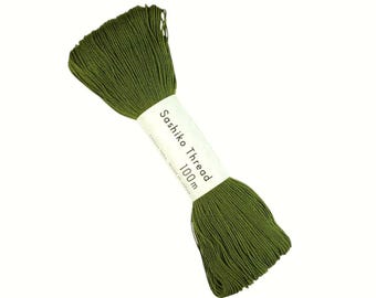 New for 2025 * Holly Green #138 hue Olympus sashiko thread - 100 meter skein