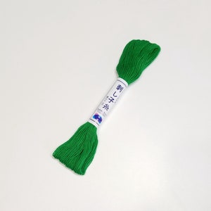 Sashiko thread - Virdian Green color #26 - 20 meter skein