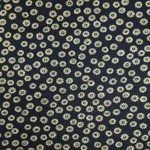 New! Sevenberry Japan cotton homespun fabric - floral pattern over dark indigo blue