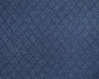 Imperial Collection 18 by Studio RK - navy blue geometric abstract diamonds with silver metallic