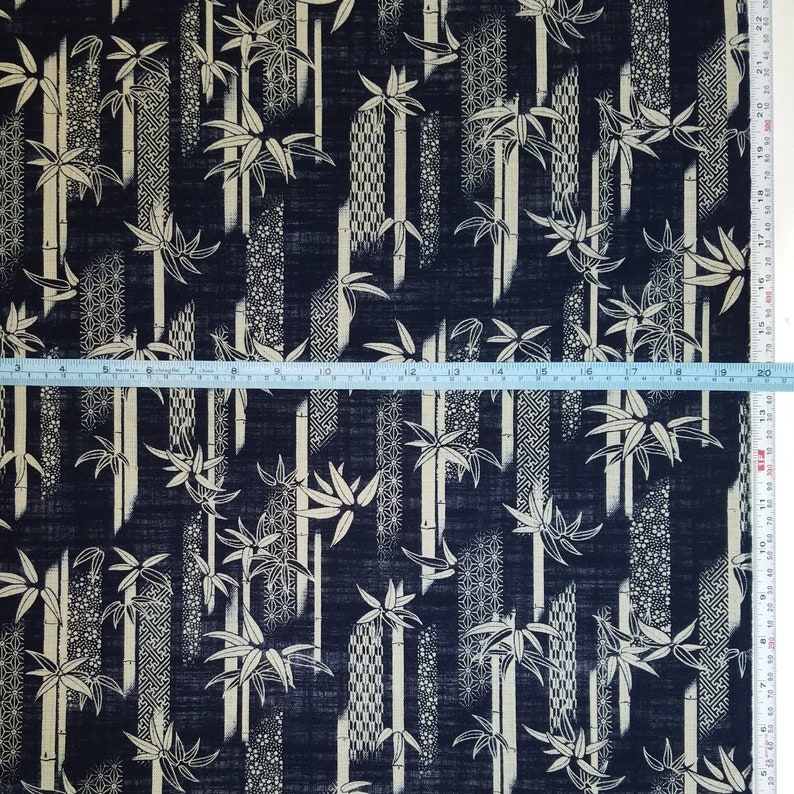 Sevenberry Japan Nara Homespun cotton canvas fabric Bamboo and traditional designs
