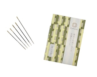 New * Cohana Japan sashiko needles  - 5 needles total - 3 sizes