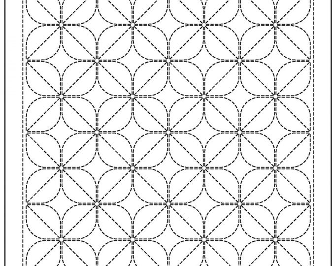 Man Ran Way Pattern New Pattern!! Olympus Sashiko Pre-printed Wash-away Pattern Sampler ...