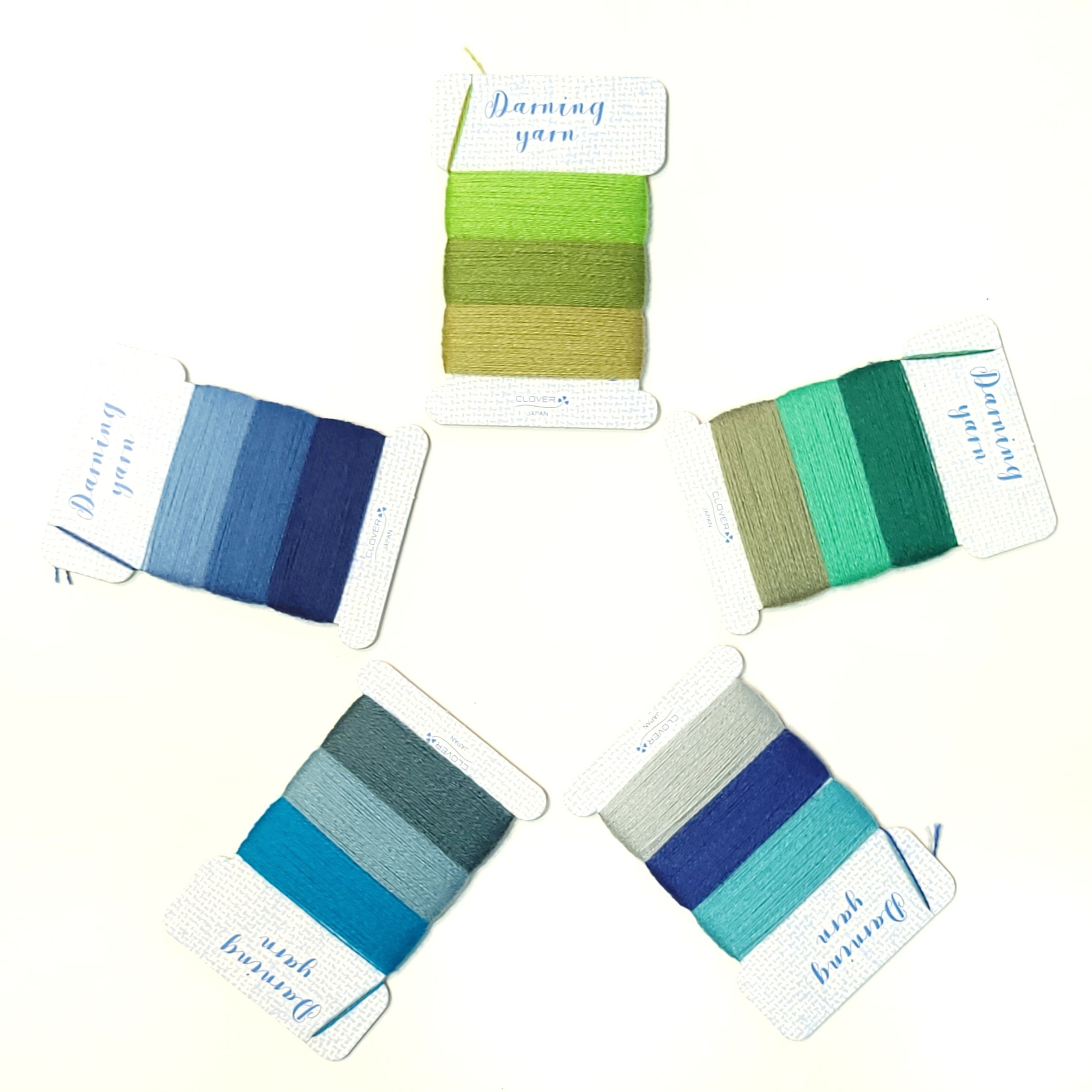 Clover Darning Yarns - Greens Clover Darning Yarns - Greens