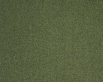 Cosmo Japan AD5188 cotton and linen blend fabric - Forest green hue color #256