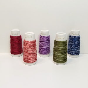 Lecien Cosmo Hidamari sashiko thread - Graduated variegated hues - 30 meter skein