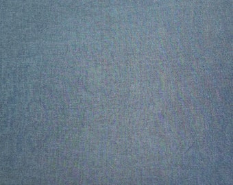 Studio E Peppered cotton shot yarn dyed fabric - Stonewashed blue-gray hue color #79