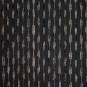Japanese import cotton fabric - Morikiku Japan arrow dobby in black