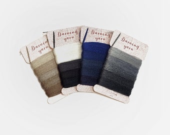 Clover Japan - Darning yarn - 5 hues of neutral tones or blue