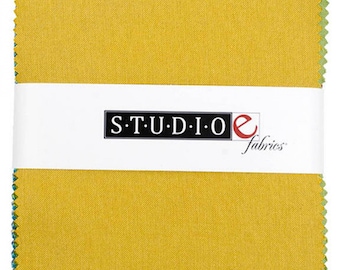 Studio E Peppered cotton shot yarn dyed fabric - 5 inch charm pack