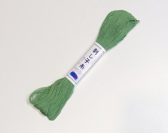 Sashiko thread - Green color #7 - 20 meter skein