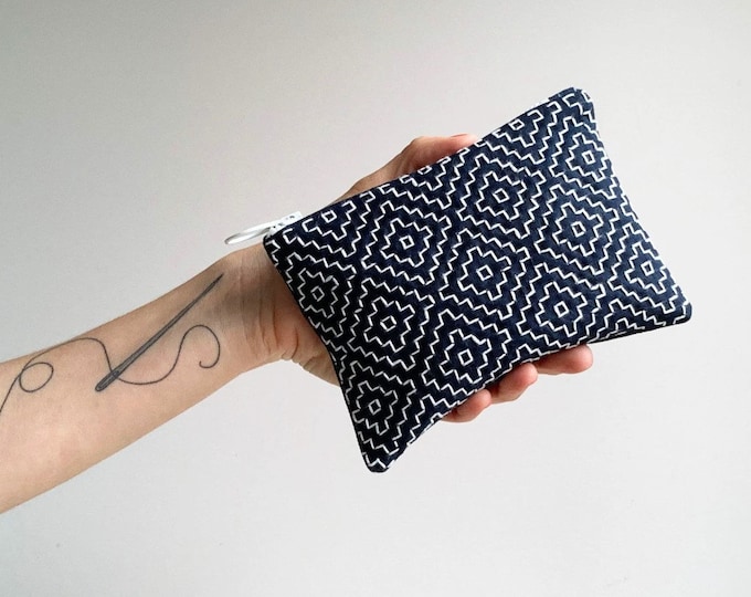 Featured listing image: Sewing with Kate: Sashiko Triple Persimmon stitch bag pattern sewing instructions - PDF digital file pattern