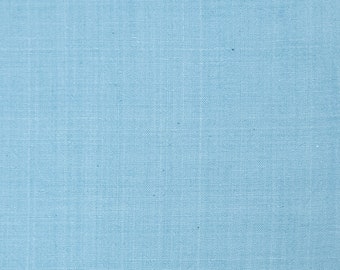 Botanical indigo dyed Japanese aizome cotton fabric - light blue