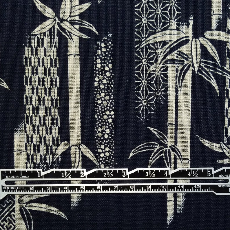 Sevenberry Japan Nara Homespun cotton canvas fabric Bamboo and traditional designs