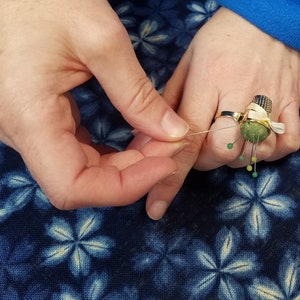 Little House Japan Pincushion thimble ring image 10