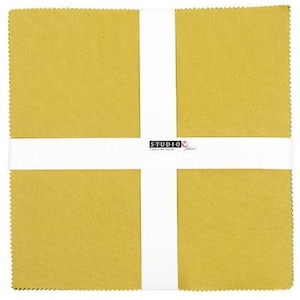 Studio E Peppered cotton shot yarn dyed fabric - Ten Square layer cake pack