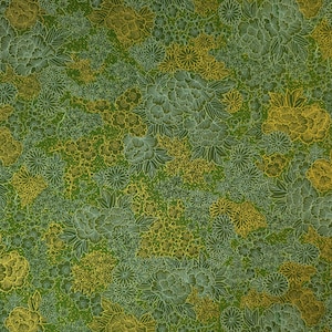 Imperial Collection 17 by Studio RK - Floral with golden metallic over green