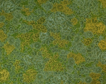 Imperial Collection 17 by Studio RK - Floral with golden metallic over green