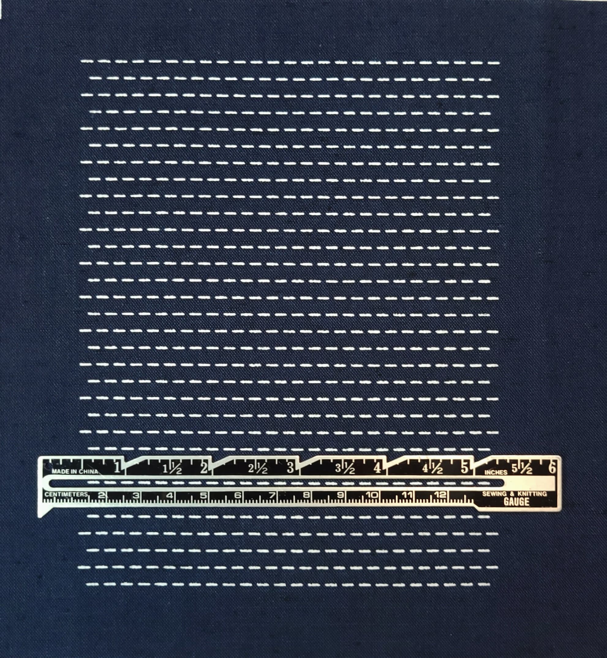 Mending Kit with 52 Sashiko Patterns - A Threaded Needle