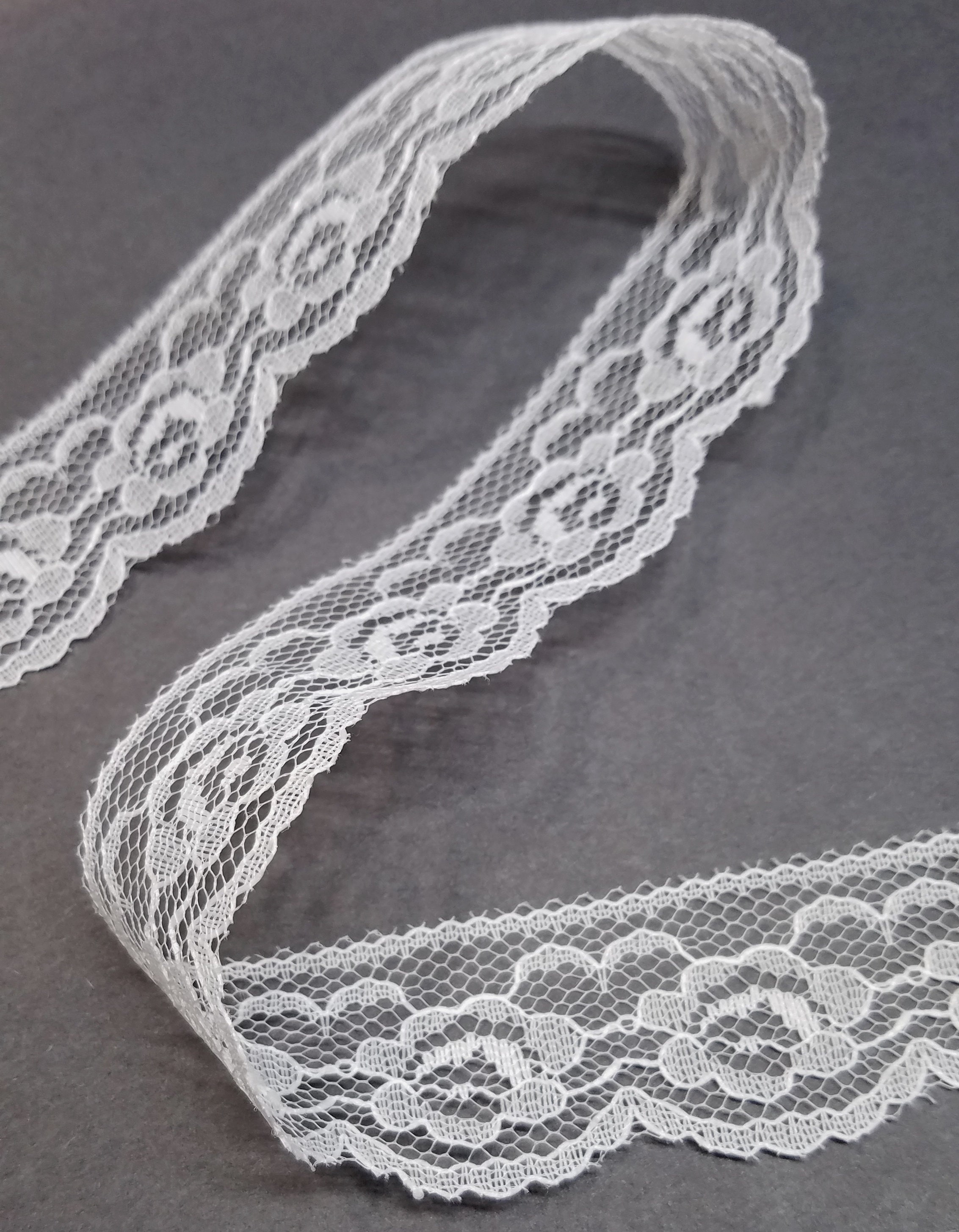 Vintage White Floral Rose Lace Trim By The Yard Lace Trim 