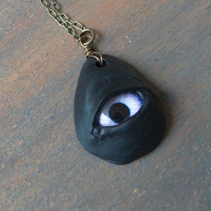 PEEK-A-BOO Monster eye- Purple Monster eye Necklace