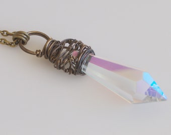 Rainbow Crystal Prism Kindred Spirit Necklace