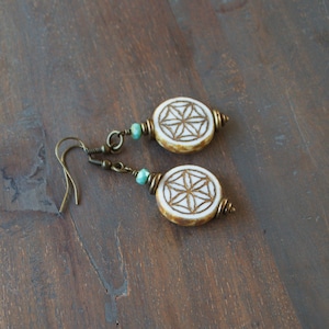 Flower of Life - Sacred Geometry Earrings