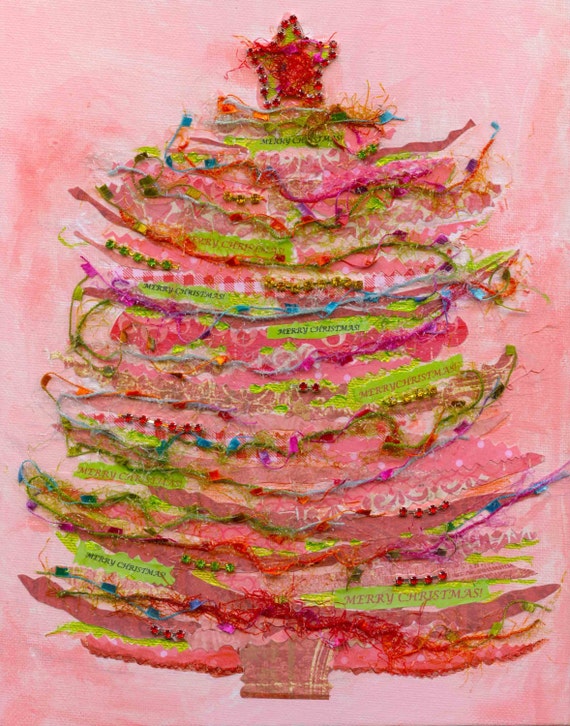 Photographic Print Of Original Pink Christmas Tree Whimsical Etsy
