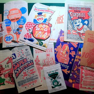 Bolsas sorpresa de estilo vintage, bolsas de papel, 16 artículos, material efímero para collage, arte alterado, diarios y técnicas mixtas, impresión en francés e inglés