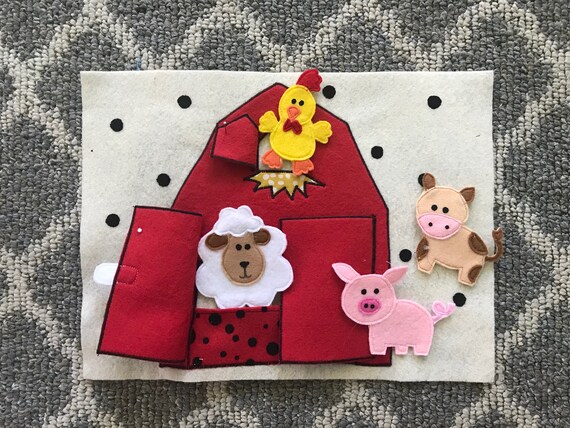Farm Fun Quiet Book Page Etsy