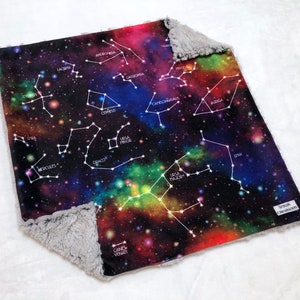 Galaxy Lovey-Space Lovey-17x17-Minky Lovey-Baby Boy Lovey-Baby Girl Lovey-Minky Lovie-Baby Gift-Security Blanket-I Love You More Than All