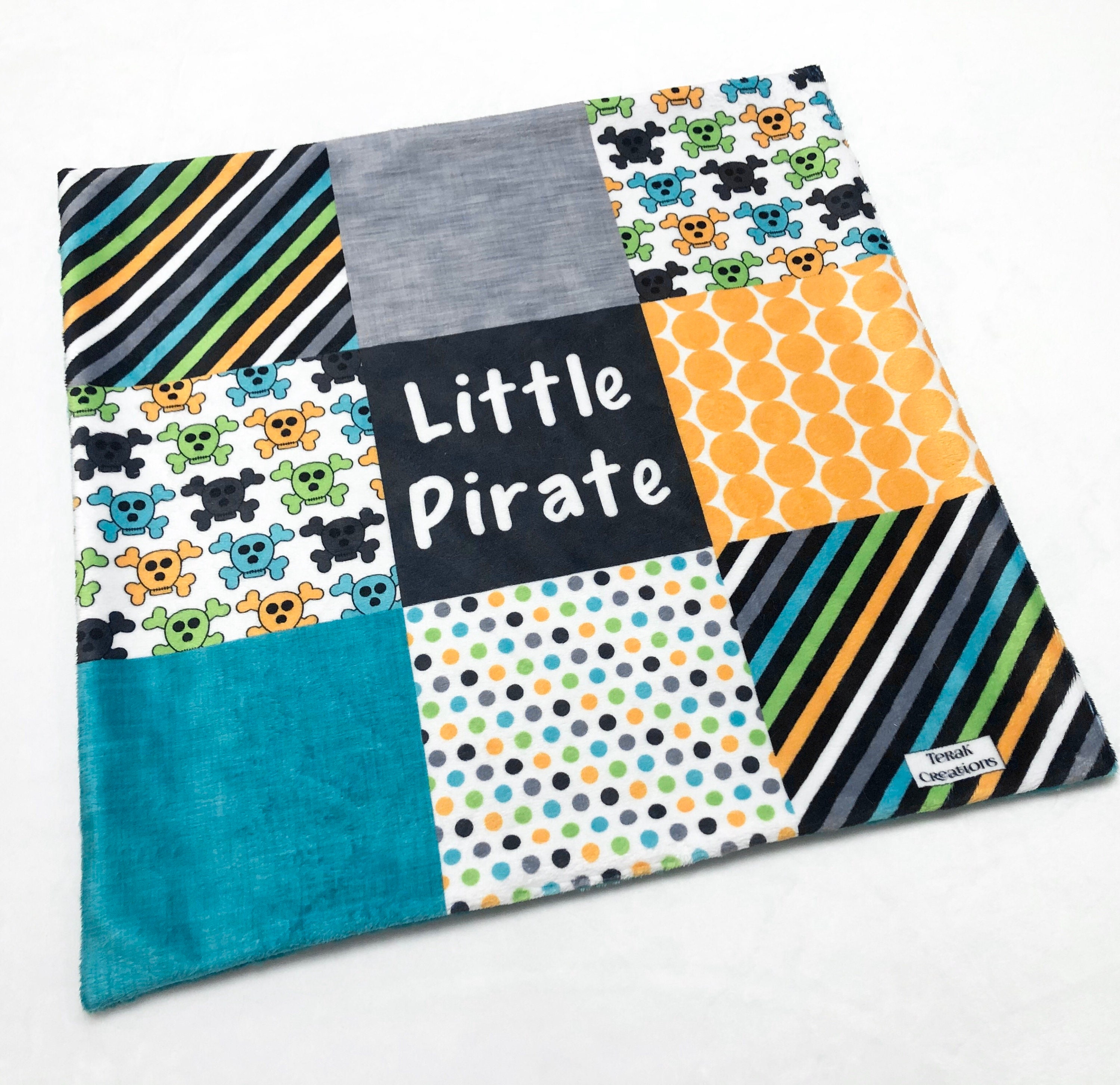 Pirate Lovey Minky Lovey 17x17 Baby Boy Lovey Etsy