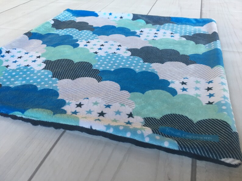 Minky Lovey Boy Lovey Baby Gift Lovey Blanket 17x17 Car Seat Lovey Cloud Lovey Baby Boy Lovey Minky Lovey Minky Lovey for Baby
