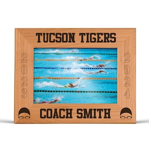 Swim Coach Gift Coach Picture Frame Coach Photo Gift Coach Personalized Gift Coach Thank You Gifts