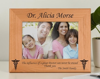 Thank You Gift for Doctor Personalized Picture Frame Doctor Appreciation Gift Doctor Retirement Gift Physician Gifts Personalized Dr Gifts