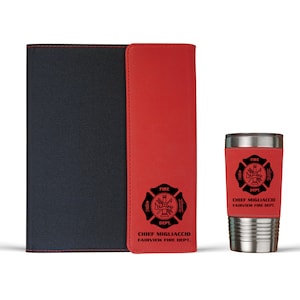 Firefighter Gift Personalized Firefighter Portfolio Fire Department Gifts Fireman Graduation Gift Firefighter Gift for Him Fireman Gift