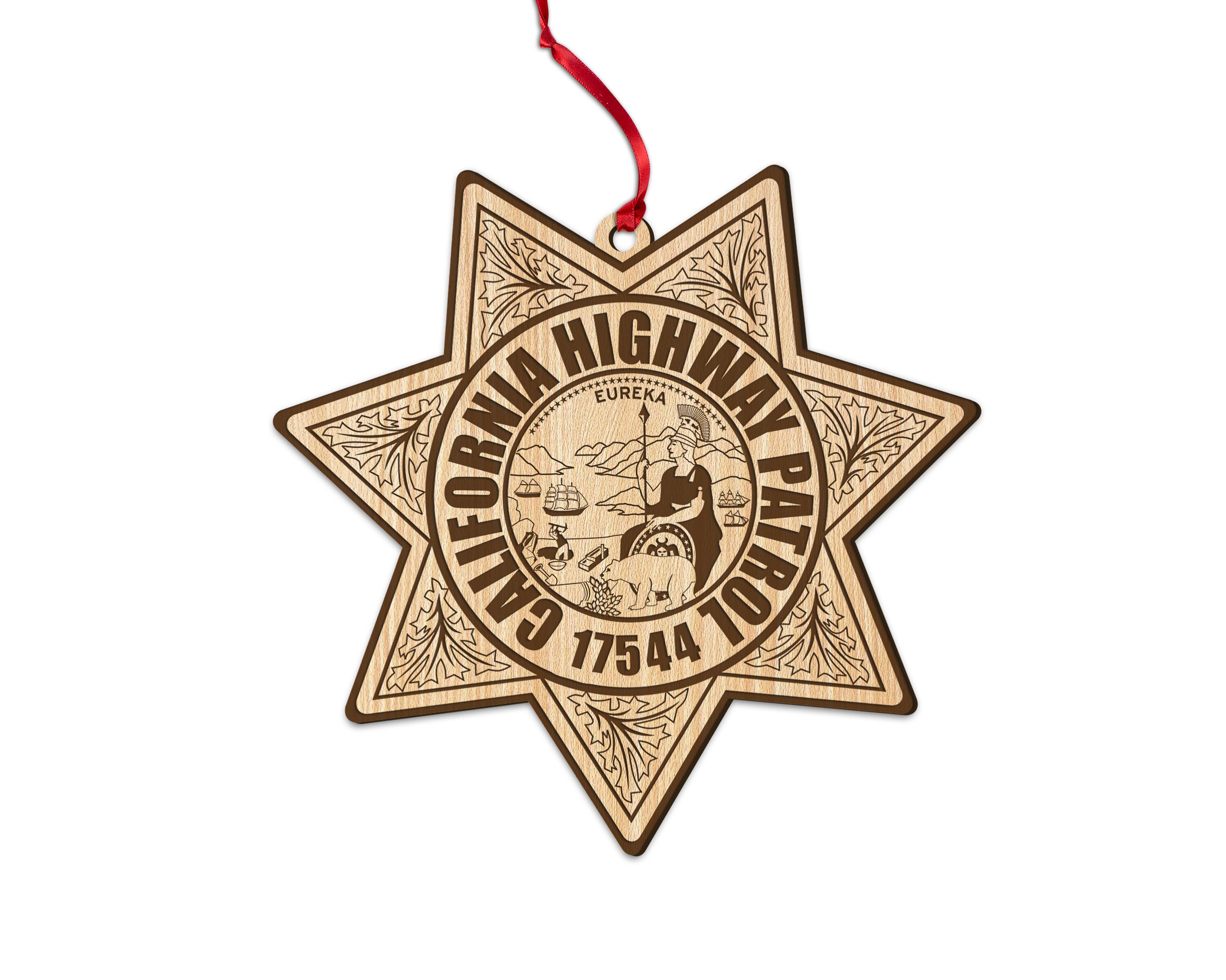 CHP California Highway Patrol Trooper Police Officer Badge Personalized ...