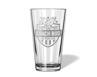 Track Coach Beer Glass | Track Coach Gift Personalized | Coach Gifts Track | Track and Field Coach | Cross Country Coach Gift | SHIPS FAST