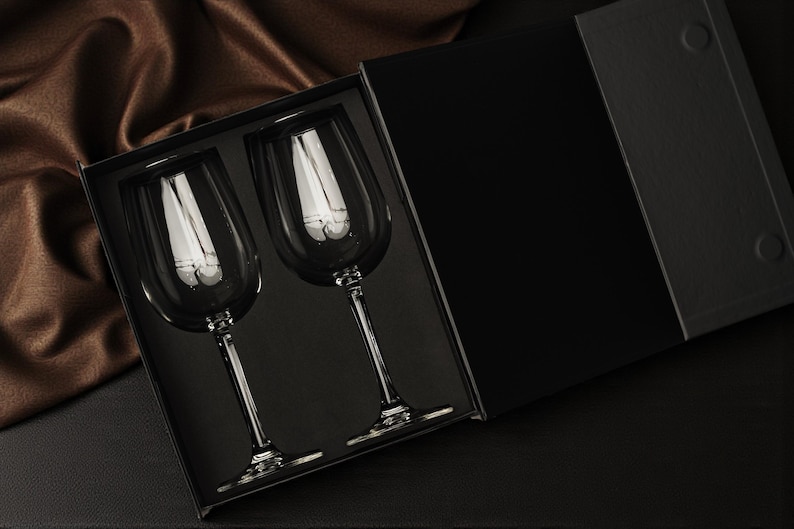 50th Anniversary Gift Married in 1976 Anniversary Gifts by Year Personalized Anniversary Gifts Anniversary Glasses Engraved Decanter Set image 2