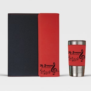 Music Teacher Gift Teacher Portfolio Band Teacher Gift Personalized Teacher Gift Music Teacher Tumbler Teacher Appreciation Gifts