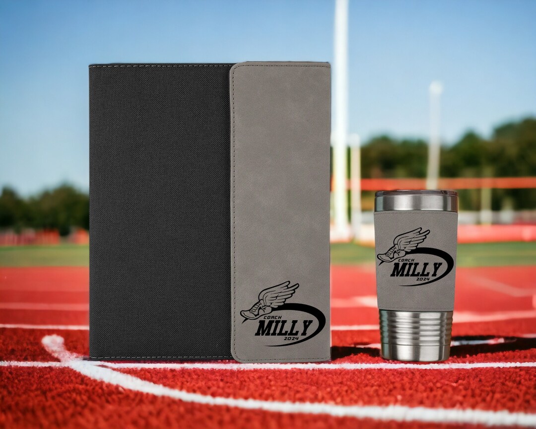 Track Coach Gifts Coach Portfolio Personalized Coach Notebook Running